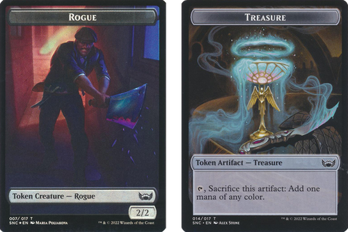 Streets of New Capenna - Rogue / Treasure (#14) Token (foil)