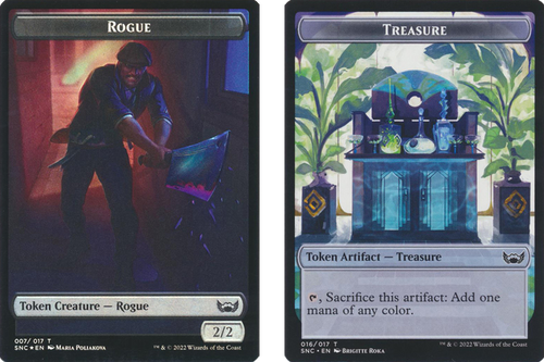 Streets of New Capenna - Rogue / Treasure (#16) Token (foil)