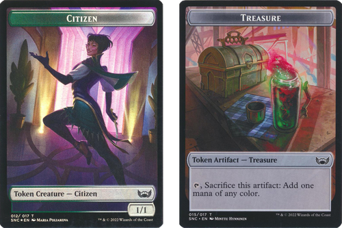 Streets of New Capenna - Citizen / Treasure (#15) Token (foil)