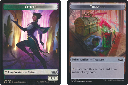 Streets of New Capenna - Citizen / Treasure (#15) Token (foil)