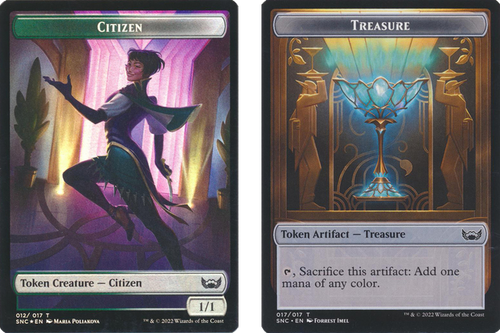 Streets of New Capenna - Citizen / Treasure (#17) Token (foil)