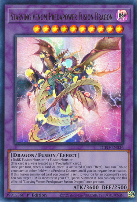 DIFO-EN036 Starving Venom Predapower Fusion Dragon