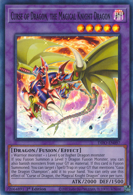 DIFO-EN097 Curse of Dragon, the Magical Knight Dragon