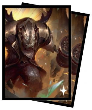 MTG Streets of New Capenna Sleeves E featuring Perrie, the Pulverizer (100)