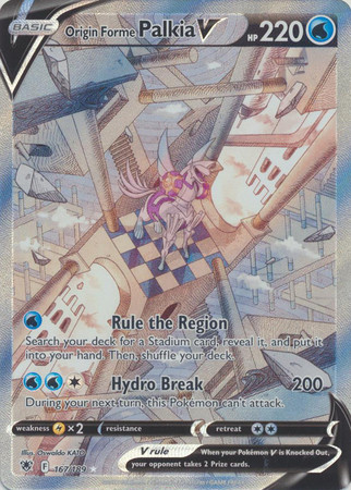 Astral Radiance 167/189 Origin Forme Palkia V (Alternative Art, Full Art)