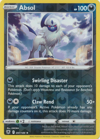 Astral Radiance 097/189 Absol (Reverse Holo)