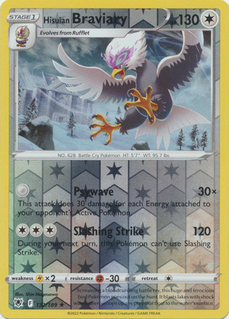 Astral Radiance 132/189 Hisuian Braviary (Reverse Holo)