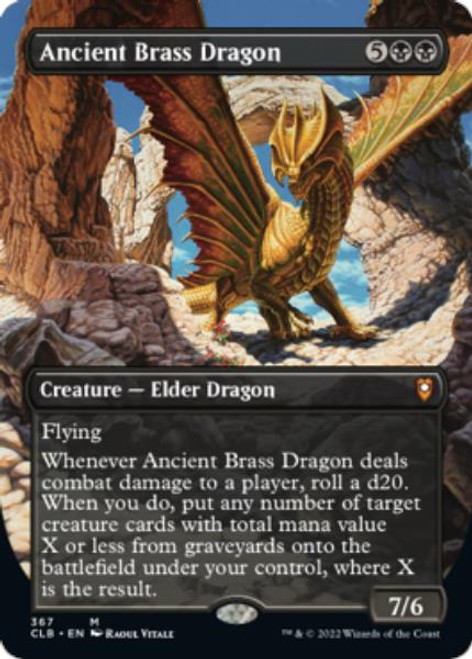 Ancient Brass Dragon (Borderless Art) | Commander Legends: Battle for Baldur's Gate
