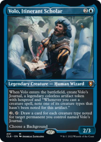 Volo, Itinerant Scholar (Etched foil)
