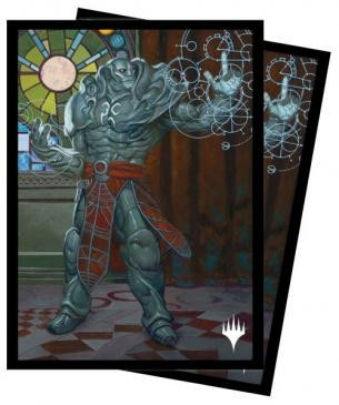 MTG Dominaria United Sleeves V1 featuring Borderless Planeswalker - Karn, Living Legacy  (100)