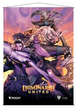 MTG Dominaria United Wall Scroll featuring Set Booster Box Art