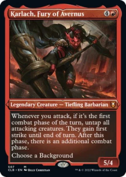 Karlach, Fury of Avernus (Etched foil)