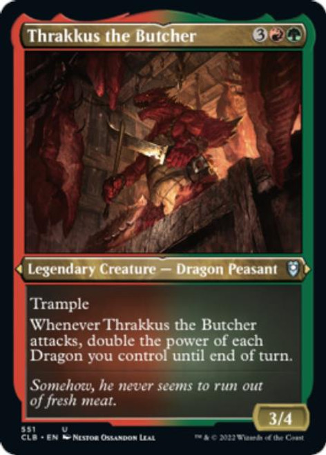Thrakkus the Butcher (Etched foil) | Commander Legends: Battle for Baldur's Gate