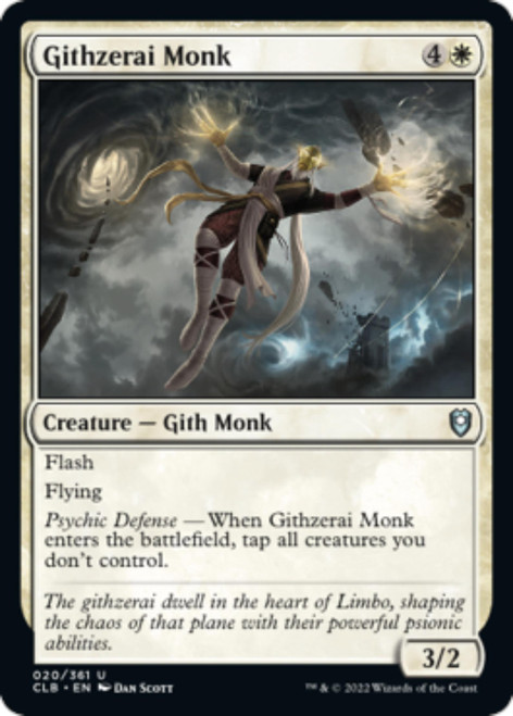 Githzerai Monk (foil) | Commander Legends: Battle for Baldur's Gate