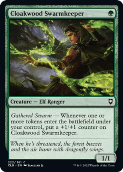 Cloakwood Swarmkeeper (foil) | Commander Legends: Battle for Baldur's Gate