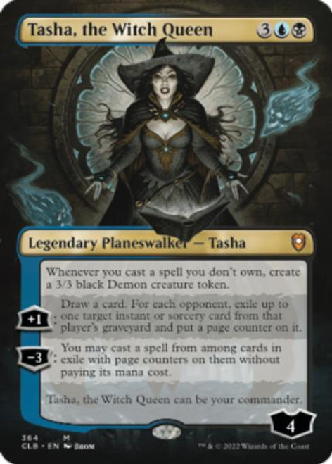 Tasha, the Witch Queen (Borderless Art) (foil) | Commander Legends: Battle for Baldur's Gate