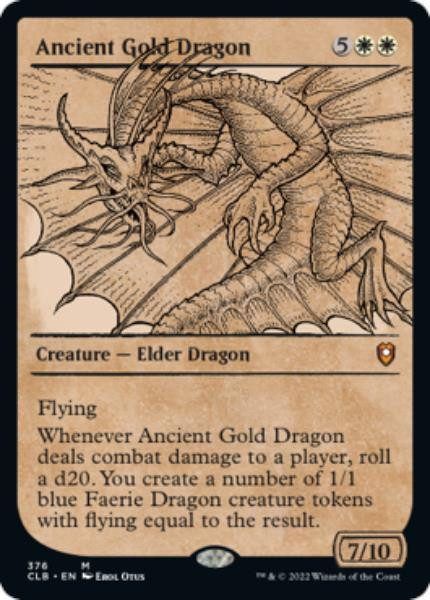 Ancient Gold Dragon (Rulebook Art) (foil)