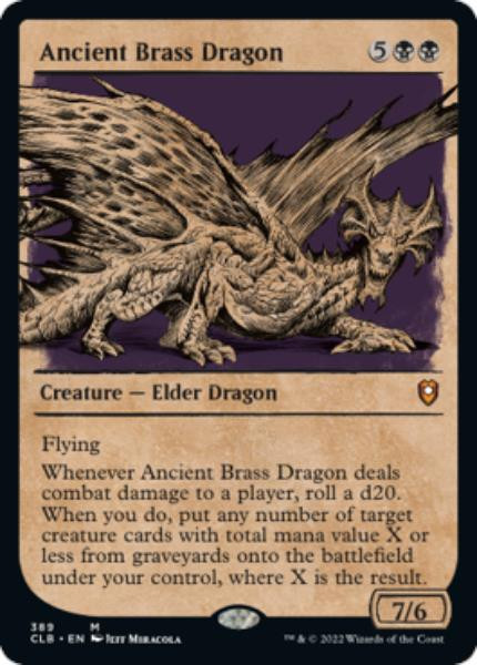 Ancient Brass Dragon (Rulebook Art) (foil)