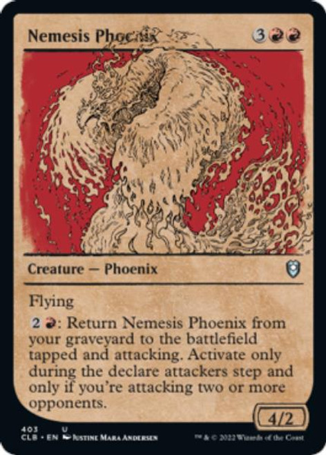 Nemesis Phoenix (Rulebook Art) (foil) | Commander Legends: Battle for Baldur's Gate