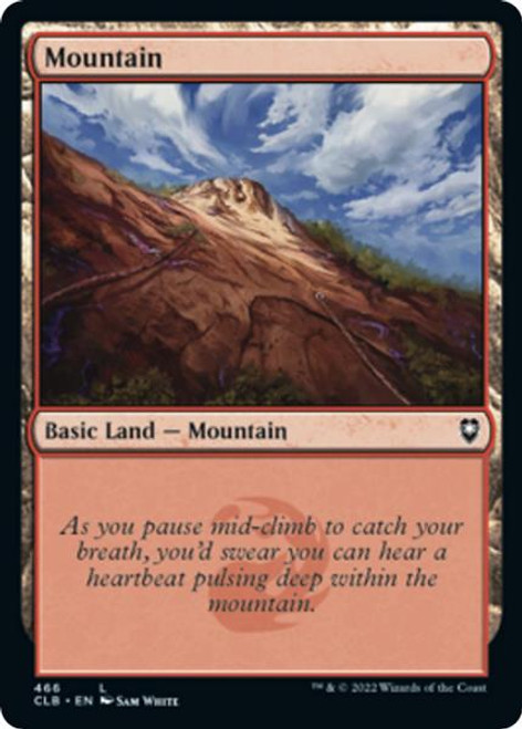Mountain (#466) (foil) | Commander Legends: Battle for Baldur's Gate