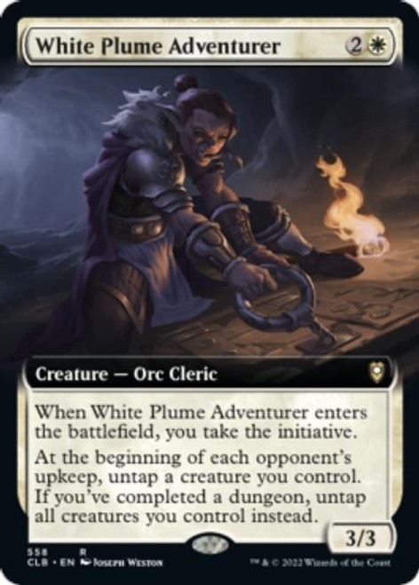White Plume Adventurer (Extended Art) (foil) | Commander Legends: Battle for Baldur's Gate