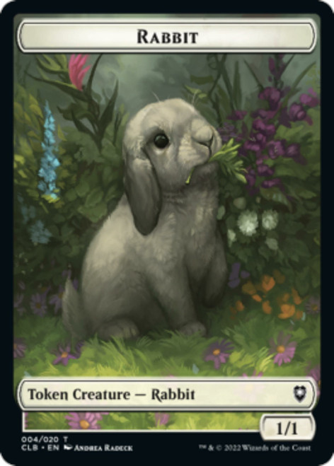 Commander Legends: Battle for Baldur's Gate - Rabbit / Treasure Foil Token