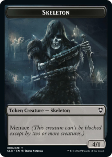 Commander Legends: Battle for Baldur's Gate - Skeleton / Treasure Foil Token