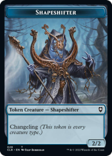 Commander Legends: Battle for Baldur's Gate - Shapeshifter (#24) / Shapeshifter (#28) Token