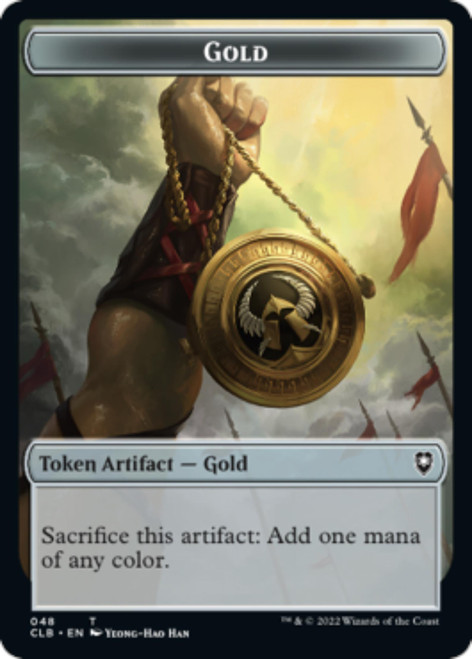 Commander Legends: Battle for Baldur's Gate - Dragon / Gold Token