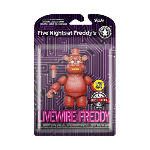 Five Nights at Freddy's: Special Delivery - Livewire Freddy (Glow in the Dark) Action Figure
