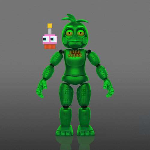 Five Nights at Freddy's: Special Delivery - High Score Chica (Glow in the Dark) Action Figure