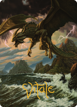 Ancient Bronze Dragon Art Card (#3) (Gold Signature)