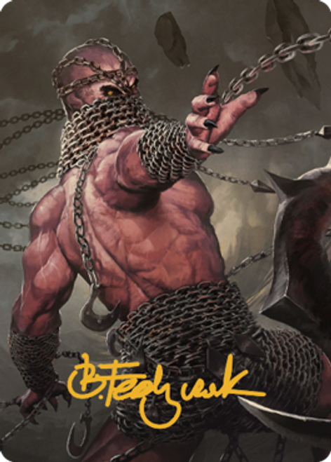 Chain Devil Art Card (#8) (Gold Signature) | Commander Legends: Battle for Baldur's Gate