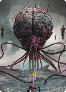 Elder Brain Art Card (#13) (Gold Signature)