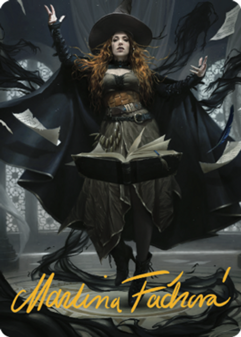 Tasha, the Witch Queen Art Card (#41) (Gold Signature) | Commander Legends: Battle for Baldur's Gate