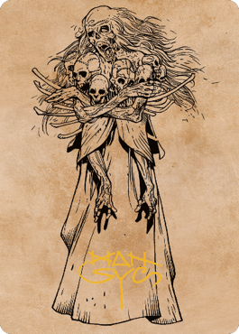 Myrkul, Lord of Bones Art Card (#73) (Gold Signature)