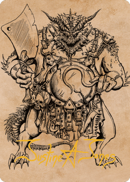 Thrakkus the Butcher Art Card (#77) (Gold Signature)