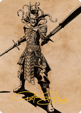 Zevlor, Elturel Exile Art Card (#78) (Gold Signature)
