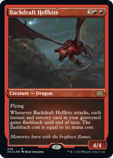 Backdraft Hellkite (Etched Foil) | Double Masters 2022