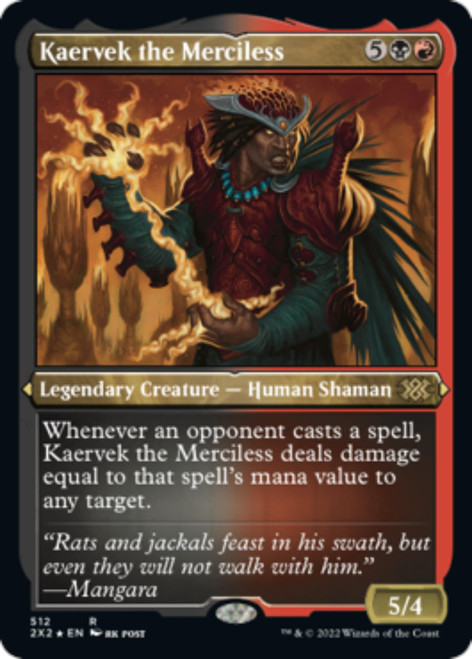 Kaervek the Merciless (Etched Foil) | Double Masters 2022