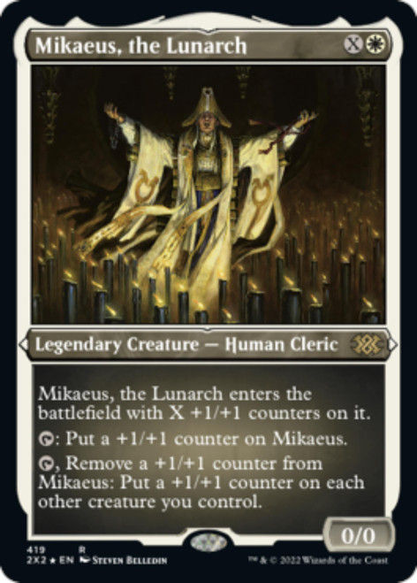 Mikaeus, the Lunarch (Etched Foil) | Double Masters 2022