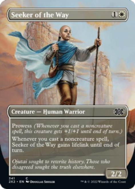 Seeker of the Way (Borderless Art foil) | Double Masters 2022