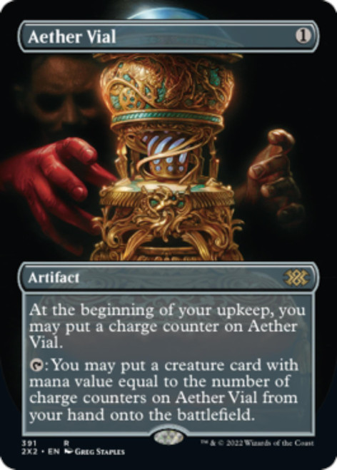 Aether Vial (Borderless Art foil) | Double Masters 2022