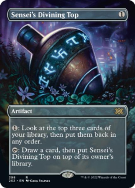 Sensei's Divining Top (Borderless Art foil) | Double Masters 2022