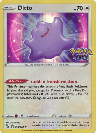 Pokemon GO 053/078 Ditto (Holo)