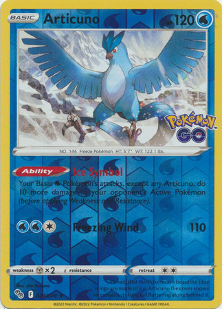 Pokemon GO 024/078 Articuno (Reverse Holo)
