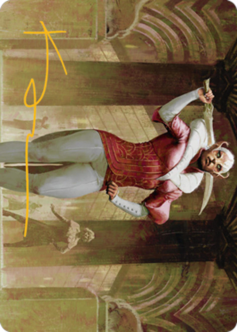 Mage's Attendant (#5) Art Card (Gold Signature)