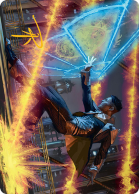 Wingshield Agent (#14) Art Card (Gold Signature)