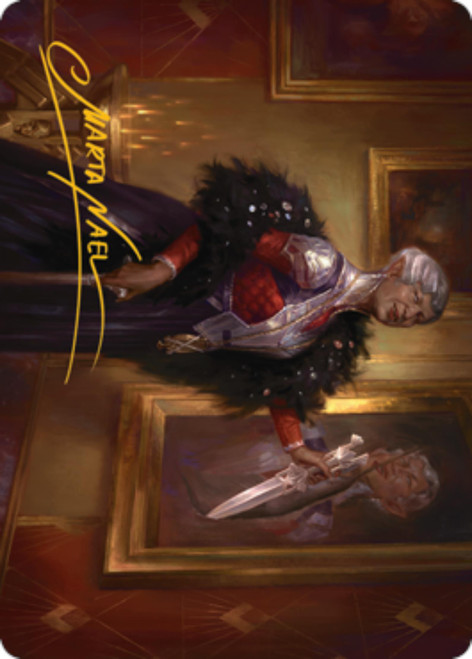 Evelyn, the Covetous (#24) Art Card (Gold Signature) | Streets of New Capenna
