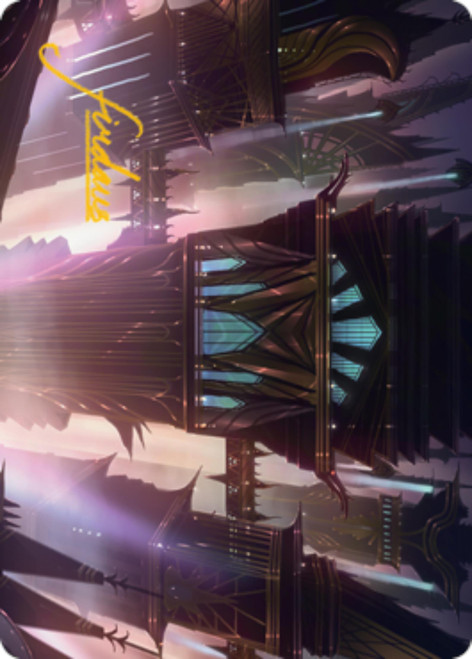 Skybridge Towers (#37) Art Card (Gold Signature)